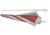 Подгонянная ткань полиэстера нервюр зонтика пляжа 3.00мм дизайна логотипа портативная поставщик