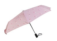 Розовый компактный зонтик перемещения, ручка Каотед зонтика перемещения резиновая поставщик