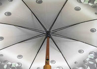 Понге зонтика ручки полиэстера 8 панелей дизайн деревянного ультрафиолетового защитного флористический поставщик