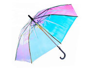 Зонтики дождя ясности Хафт металла пластиковые, ручка прозрачного зонтика дождя пластиковая поставщик
