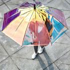 Зонтики дождя ясности Хафт металла пластиковые, ручка прозрачного зонтика дождя пластиковая поставщик