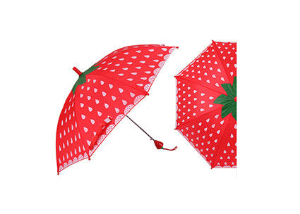 Зонтик детей ручки клубники милый, мини зонтик для конца руководства детей открытого поставщик