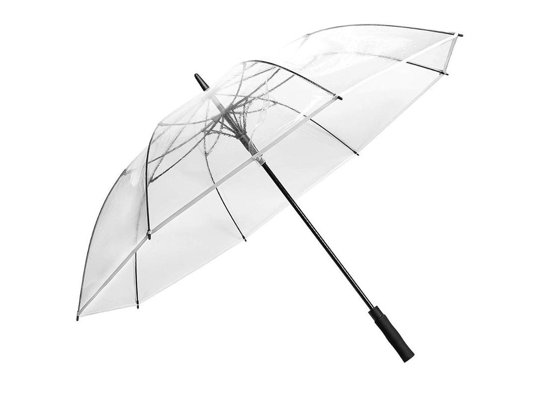 Зонтики дождя сильной ясности рамки стеклоткани пластиковые освобождают дружелюбную ткань пластмассы Пок поставщик