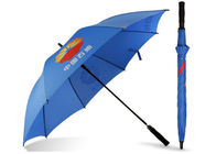 Голубые Виндпрооф зонтики гольфа, выдвиженческие зонтики гольфа водостойкие поставщик